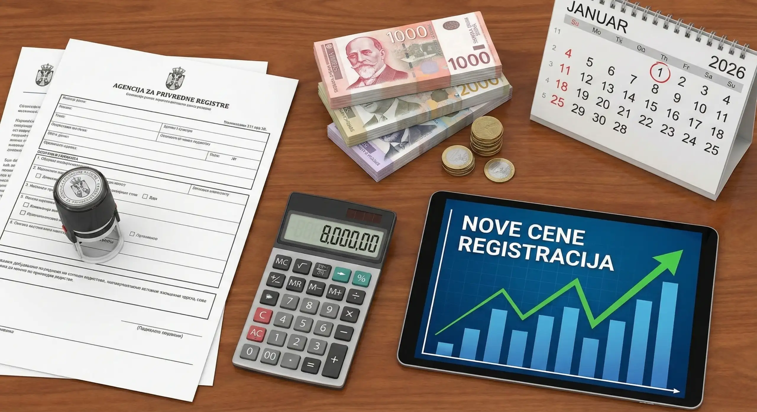 Novi cenovnik APR-a za 2026 Sve takse na jednom mestu