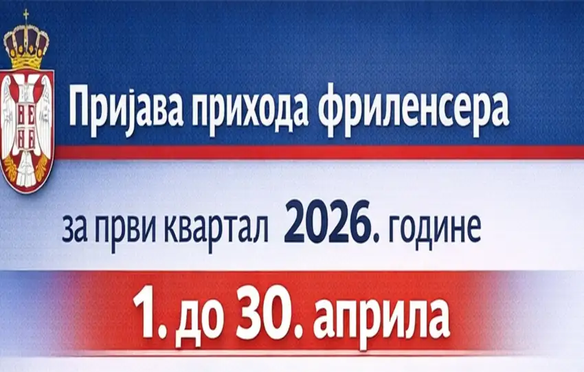 Prijava prihoda frilensera 2026 putem portala Frilenseri